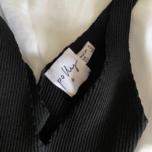 Princess Polly black crop top